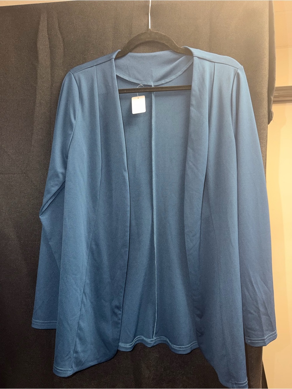 Blue Open-Front Women's Jacket